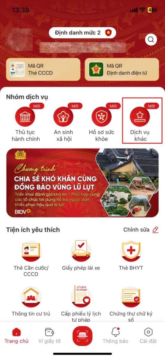 Bước 2: Tiếp tục chọn "Dịch vụ khác" v2.jpg