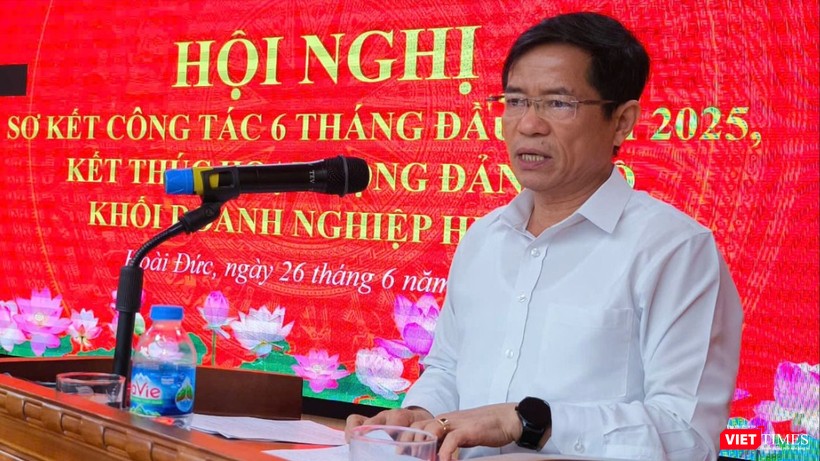 Ông Đỗ Khắc Dần, Bí thư Đảng ủy Khối Doanh nghiệp huyện Hoài Đức.