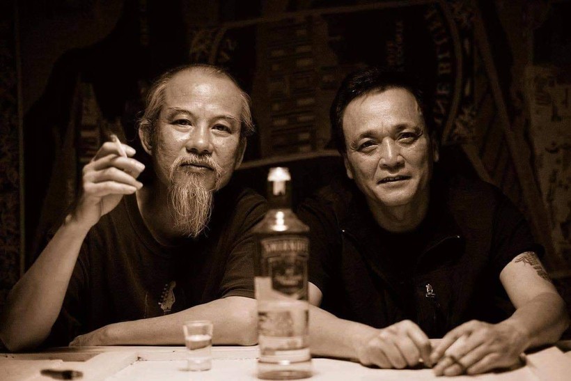 Cao Xuân Minh và Sĩ Lì chụp mấy năm trước - ảnh do Sĩ Lì cung cấp