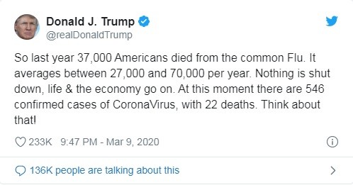 COVID-19 ở Mỹ: Tổng thống Trump xem nhẹ, giới chức xem nặng ảnh 2