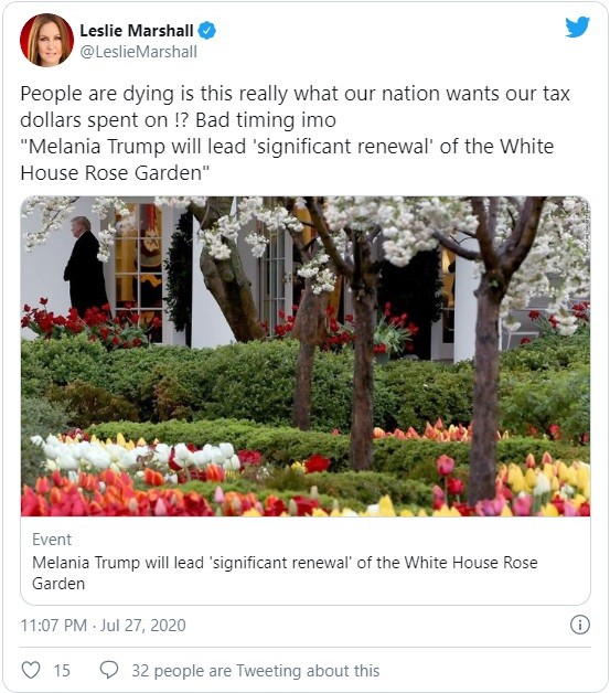 Phản ứng của chiến lược gia đảng Dân chủ Leslie Marshall trên mạng xã hội (Ảnh: Twitter) Phản ứng của chiến lược gia đảng Dân chủ Leslie Marshall trên mạng xã hội (Ảnh: Twitter)