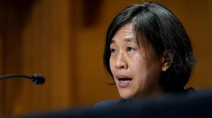 Đại diện Thương mại Mỹ Katherine Tai (Ảnh: Reuters)