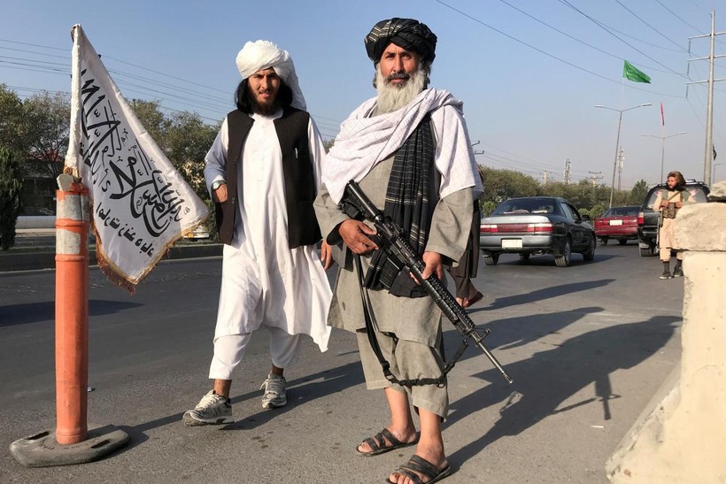 Một điểm chốt của Taliban ở thủ đô Kabul (Ảnh: Foreign Policy)