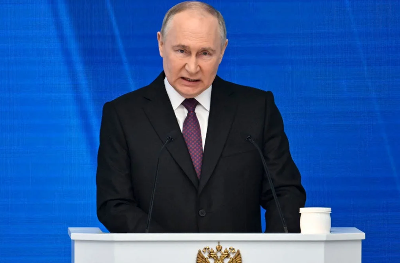 Tổng thống Nga Vladimir Putin cảnh báo sẽ đi đến cùng trong cuộc xung đột (Ảnh: Getty) 5.png
