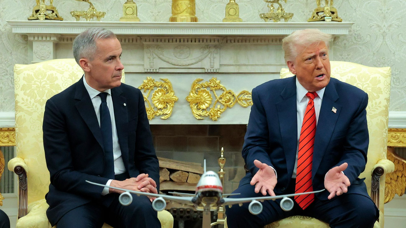 Thủ tướng Canada Mark Carney đã bác bỏ đề xuất gây tranh cãi của Tổng thống Mỹ Donald Trump về việc Canada trở thành tiểu bang thứ 51 của Mỹ. Ảnh: CNN.