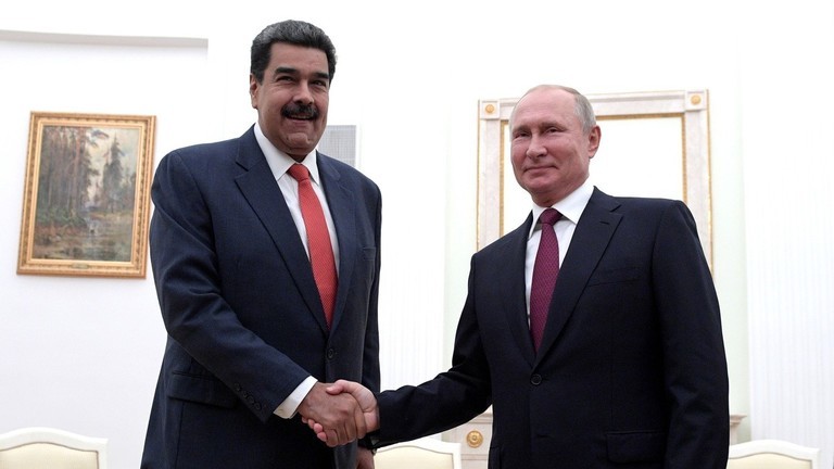 Tổng thống Nga Vladimir Putin gặp Tổng thống Venezuela Nicolas Maduro tại Moscow vào ngày 25/9/2019. Ảnh: Getty.