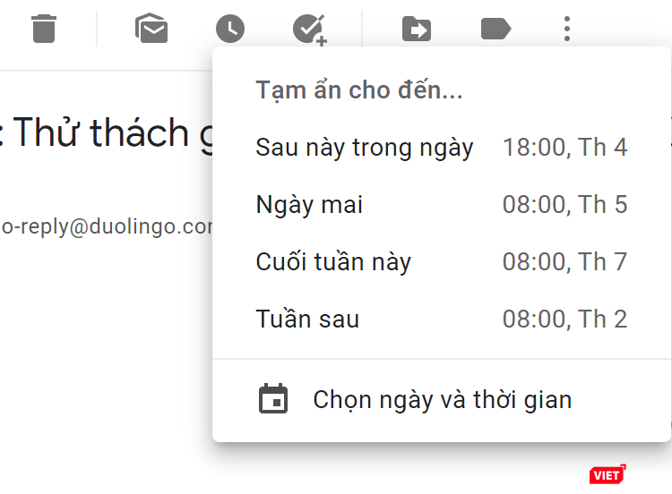 Thiết lập báo lại cho các thư quan trọng. Thiết lập báo lại cho các thư quan trọng.