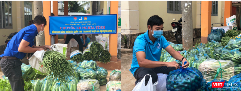 Các đoàn viên thanh niên TX Bình Long hồ hởi sắp xếp rau, củ, quả để gửi đến Sài Gòn và Bình Dương. Các đoàn viên thanh niên TX Bình Long hồ hởi sắp xếp rau, củ, quả để gửi đến Sài Gòn và Bình Dương.