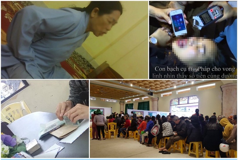 Hình ảnh của phóng viên báo Lao động ghi nhận tại chùa Ba Vàng (Uông Bí - Quảng Ninh).