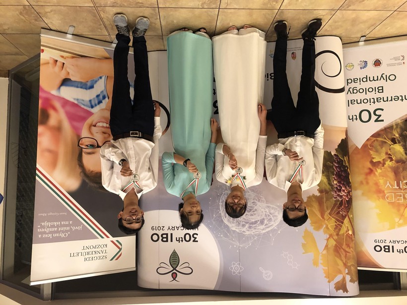 Học sinh đội tuyển Việt Nam tham dự Olympic Sinh học quốc tế 2019.