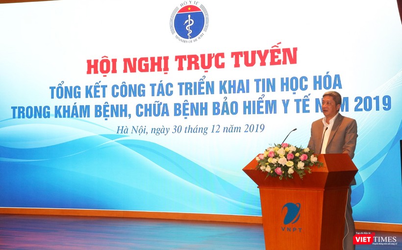 PGS. TS. Nguyễn Trường Sơn – Thứ trưởng Bộ Y tế phát biểu tại hội nghị. Ảnh: Minh Thúy