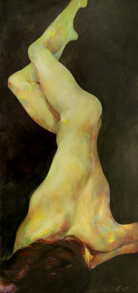 Tranh của họa sĩ Doãn Hoàng Lâm. Ảnh: HSCC