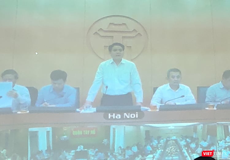 Ông Nguyễn Đức Chung – Chủ tịch UBND TP. Hà Nội. Ảnh: Minh Thúy