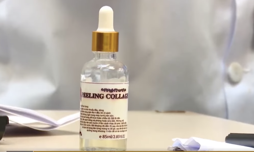 Sản phẩm thay da sinh học mà bệnh nhân sử dụng để làm đẹp da (Ảnh: BVCC)