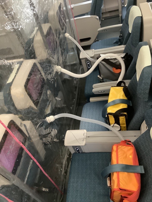 Hệ thống máy thổi kiêm lọc khí để tạo áp lực dương (Ảnh: BVCC)