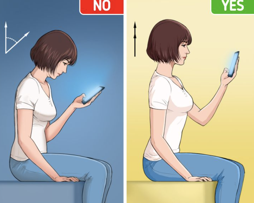 Dùng điện thoại đúng cách (Ảnh: Brightside) Dùng điện thoại đúng cách (Ảnh: Brightside)