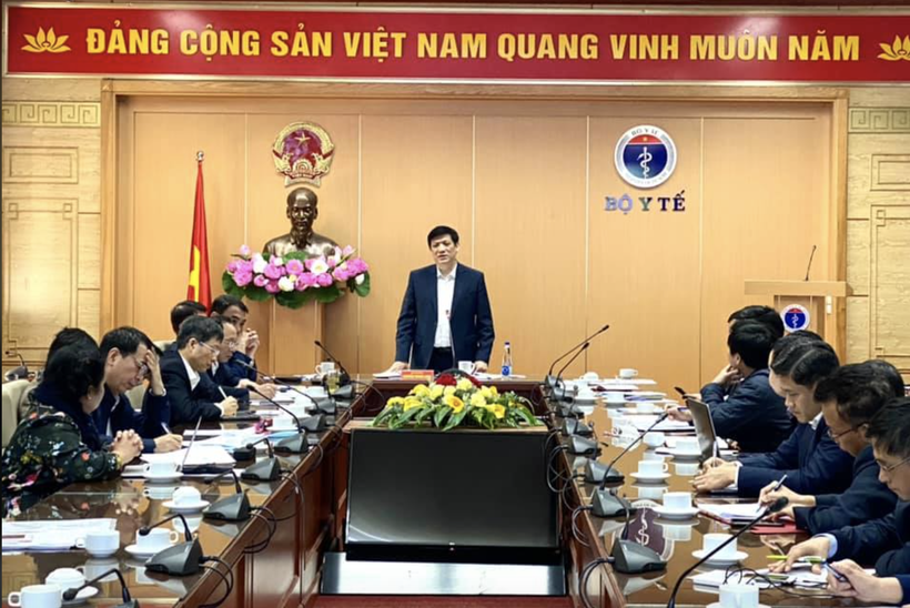 Họp báo cáo tình hình nghiên cứu sản xuất vaccine phòng COVID-19 trong nước do Bộ Y tế tổ chức (Ảnh: BYT)