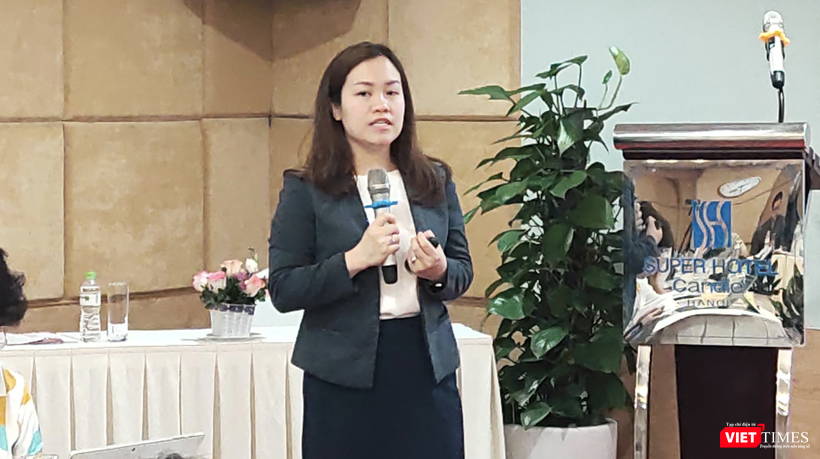 ThS. Đoàn Thu Huyền – Giám đốc quốc gia Tổ chức Chiến dịch vì trẻ em không thuốc lá (Ảnh - Minh Thuý)