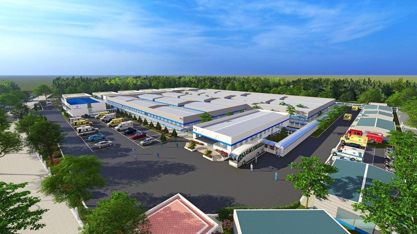 Phối cảnh Bệnh viện điều trị COVID-19 – Y Hà Nội sau khi hoàn thành (Ảnh - BYT) Phối cảnh Bệnh viện điều trị COVID-19 – Y Hà Nội sau khi hoàn thành (Ảnh - BYT)