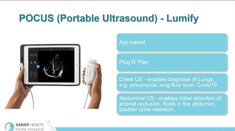 Thiết bị siêu âm di động POCUS (Ảnh - SB)