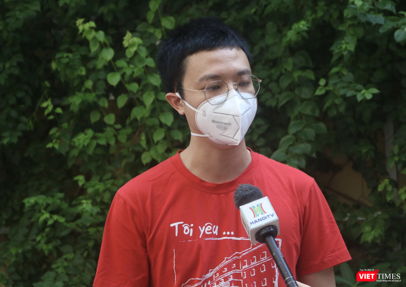 Sinh viên Đỗ Mạnh Cầm (Ảnh - Minh Thuý)