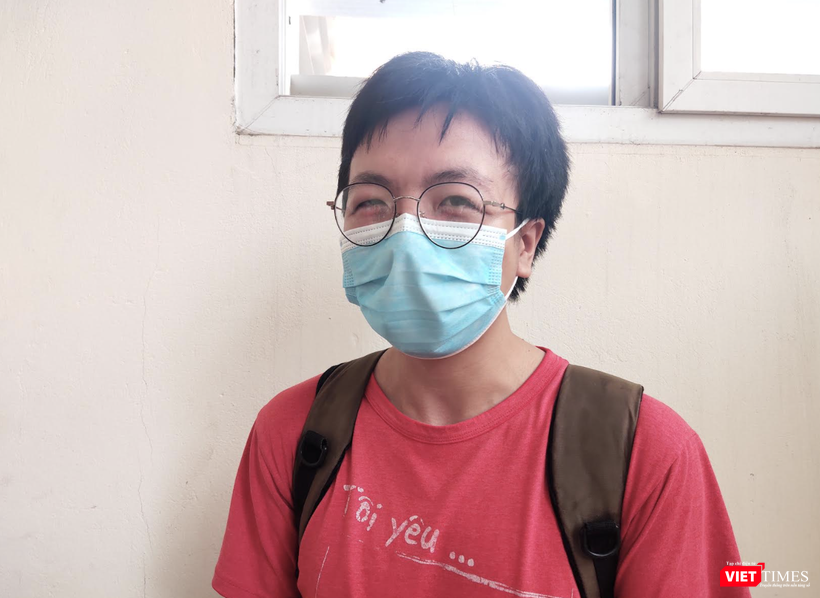 Em Hoàng Tùng Nam - sinh viên Y6, Trường Đại học Y Hà Nội (Ảnh - Minh Thuý)