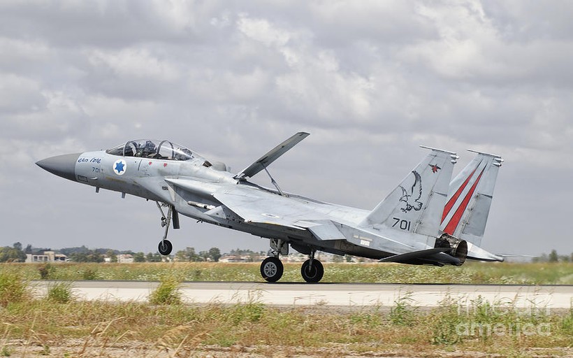 Máy bay F-15C của không quân Israel.