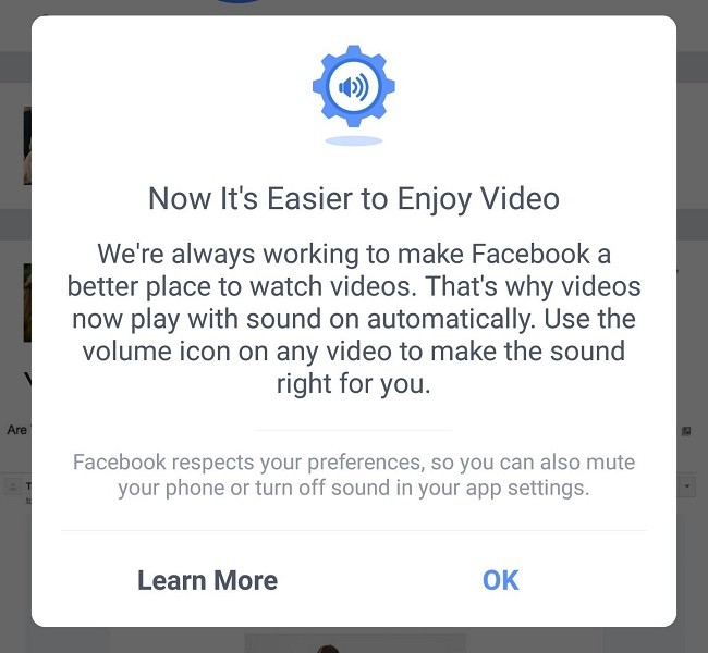 Cách tắt âm thanh video tự động trong Facebook ảnh 1 Cách tắt âm thanh video tự động trong Facebook ảnh 1