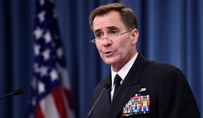 Người phát ngôn Bộ Ngoại giao Mỹ John Kirby. (Nguồn: washingtontimes.com)