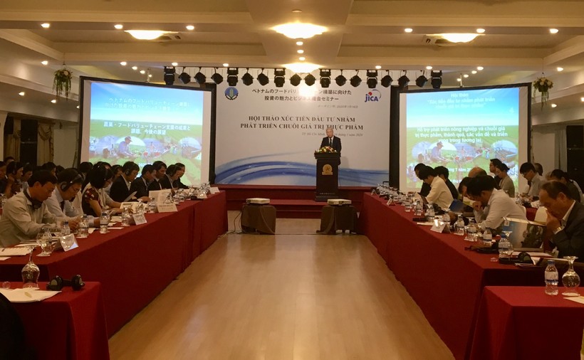 Hội thảo Xúc tiến đầu tư nhằm phát triển chuỗi giá trị thực phẩm tại TP.HCM. Ảnh: Jica
