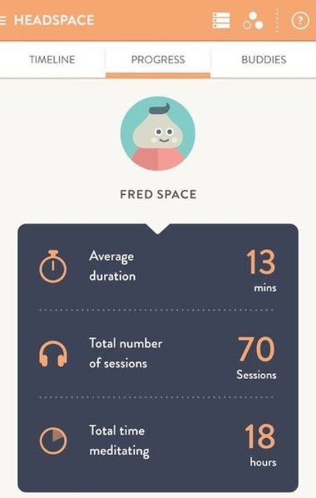 Headspace là một ứng dụng thiền rất phổ biến. Ảnh: Internet