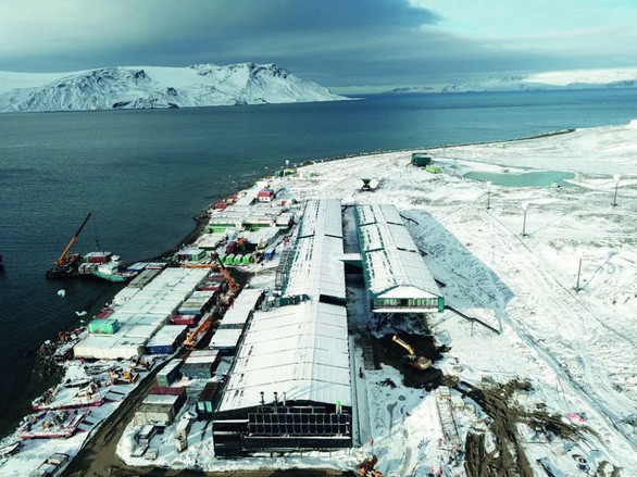 Hoạt động của con người trên đảo King George ở quần đảo South Shetland là nguyên nhân khiến khu vực này bị ô nhiễm. Ảnh: AFP