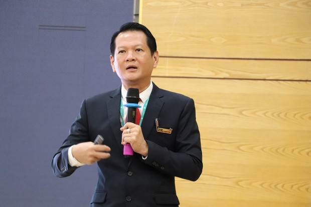 TS.BS Trương Quang Định - Giám đốc BV Nhi đồng TP.HCM chia sẻ tại buổi lễ xuất viện. Ảnh: Pháp luật & Bạn đọc TS.BS Trương Quang Định - Giám đốc BV Nhi đồng TP.HCM chia sẻ tại buổi lễ xuất viện. Ảnh: Pháp luật & Bạn đọc