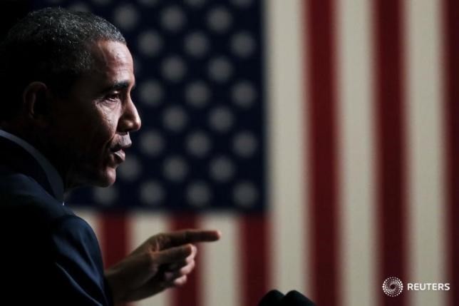 Tổng thống Mỹ Barack Obama phát biểu trong một cuộc họp ở Newark, New Jersey hôm 2/11.