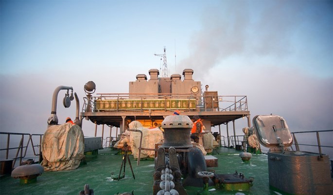 Chùm ảnh tàu ngầm hạt nhân Nga phóng tên lửa Bulava ảnh 3