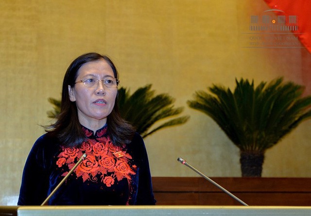 Chủ nhiệm Uỷ ban Tư pháp Lê Thị Nga. Ảnh: Quochoi.vn