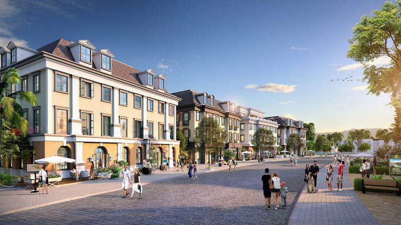 Khu Boutique Shophouse nằm ở vị trí trung tâm dự án Sun Premier Village Ha Long Bay