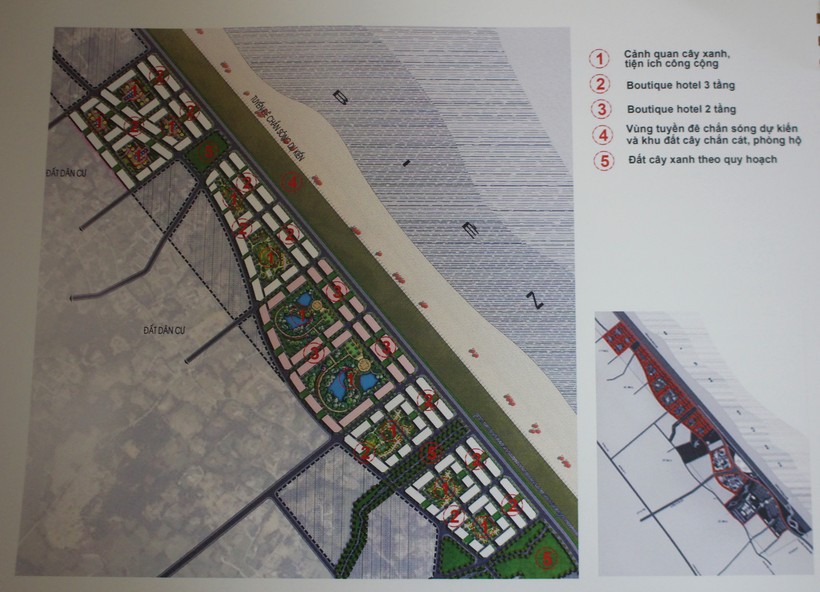 Bản đồ tổng mặt bằng dự án Khu du lịch biển