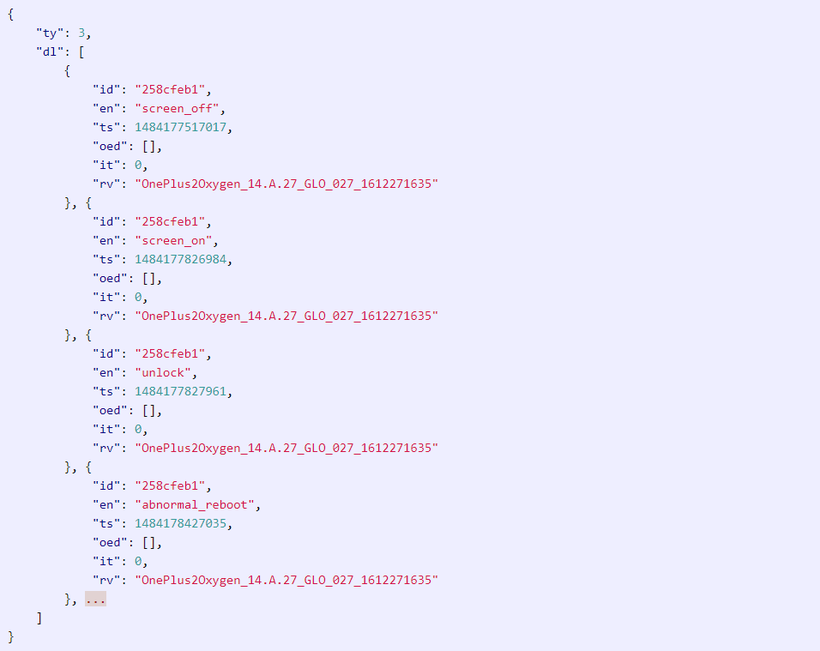 Bằng chứng cho thấy OnePlus thu thập trái phép thông tin cá nhân của người dùng. Nguồn: AndroidPolice