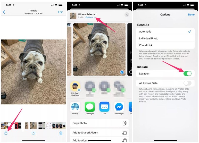 Các bước để bạn có thể tách hoặc thêm thông tin địa điểm của ảnh (Ảnh: cnet.com) Các bước để bạn có thể tách hoặc thêm thông tin địa điểm của ảnh (Ảnh: cnet.com)