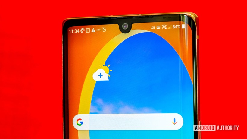 Phần tai thỏ khá thô của chiếc LG Velvet (Ảnh: Android Authority) Phần tai thỏ khá thô của chiếc LG Velvet (Ảnh: Android Authority)