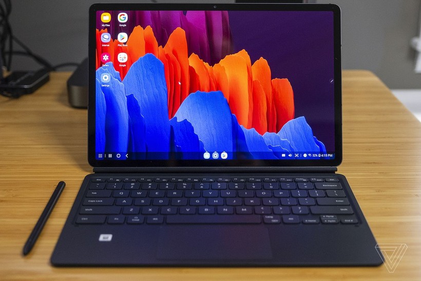 Samsung Galaxy Tab S7 được trang bị tính năng Samsung Dex (Ảnh: The Verge)