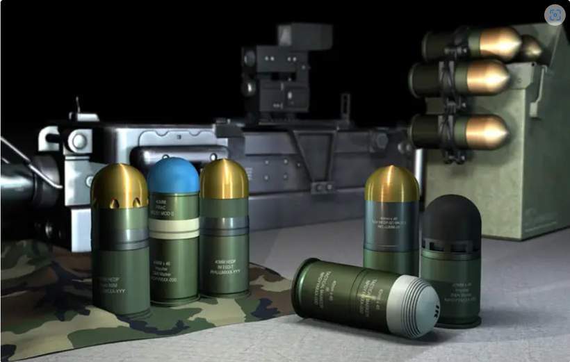 Bản vẽ của một họa sĩ về các loại đạn 40mm MV mới nhất của Rheinmetall (Ảnh: The Drive)