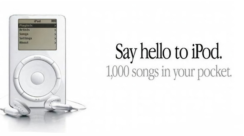 Mẫu iPod đời đầu có thể lưu trữ 1.000 bài hát (Ảnh: Apple Insider)