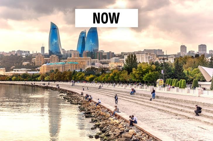 Đại lộ Neftchiler hiện tại. Ảnh: BrightSide